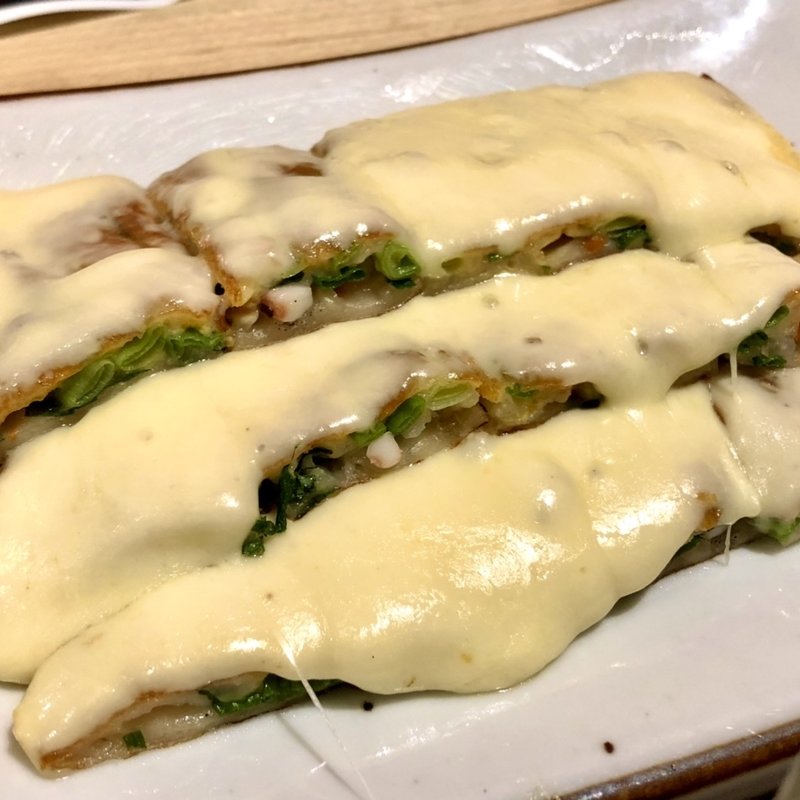 チーズチヂミ(韓国料理 HIRAKU～ヒラク～)