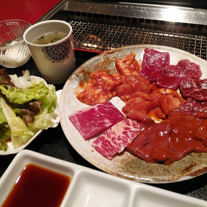 ミックスランチ定食(焼肉 名門 飯能駅前)