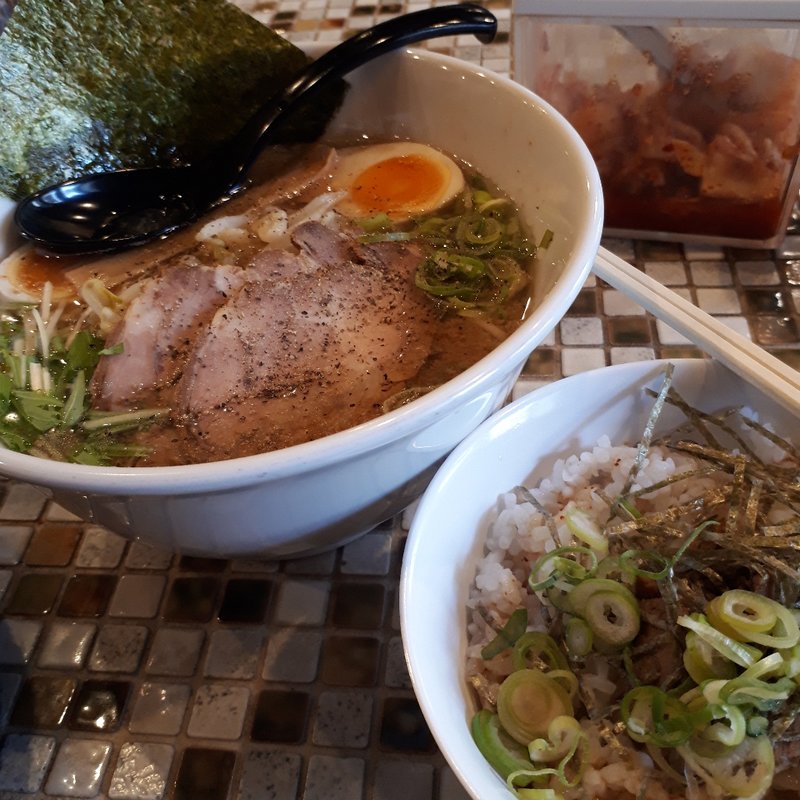 Aセットミニ焼豚丼(牛骨ラーメン香味徳大塚店)