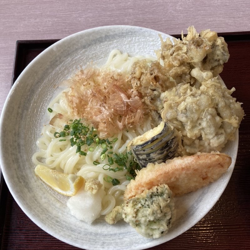 百日舞茸ぶっかけ(十割そば·天ぷら 矢乃家)