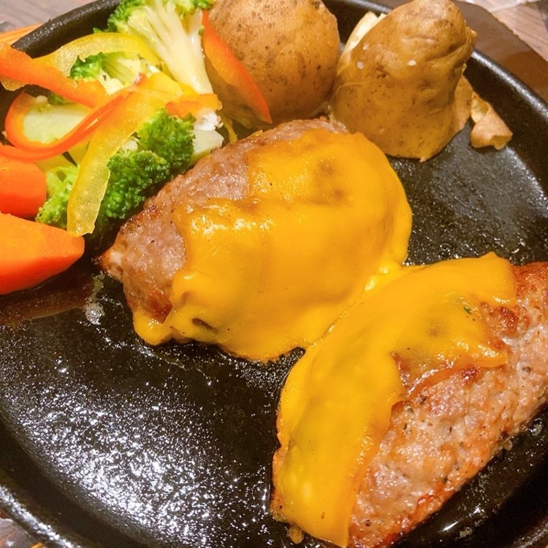 とろ〜りチーズハンバーグセット(いしがまやハンバーグ LECT店)