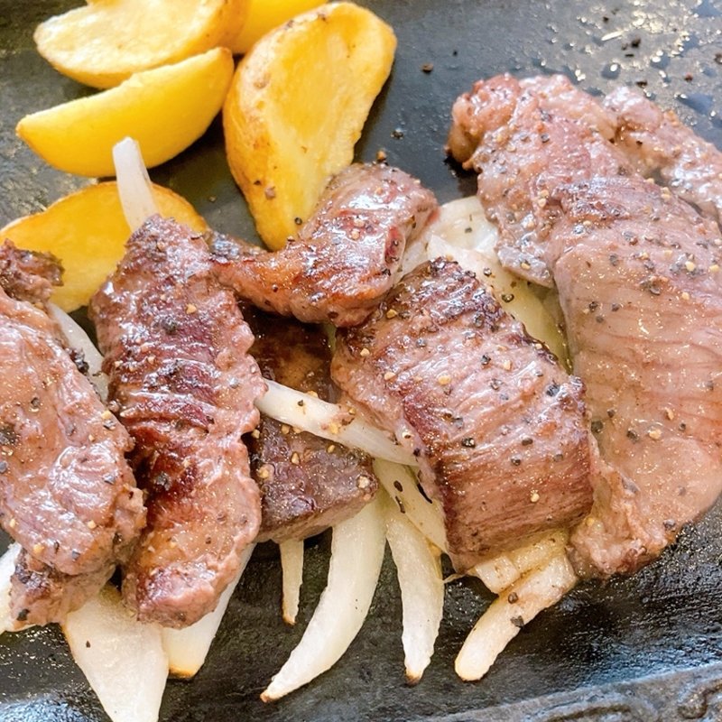 牛ハラミペッパーステーキ(ステーキガスト 広島羽衣店 )