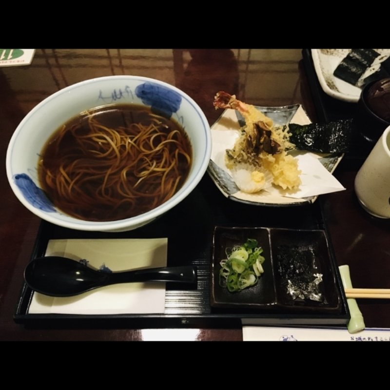 天麩羅　蕎麦(旭川お城の鯉寿し)