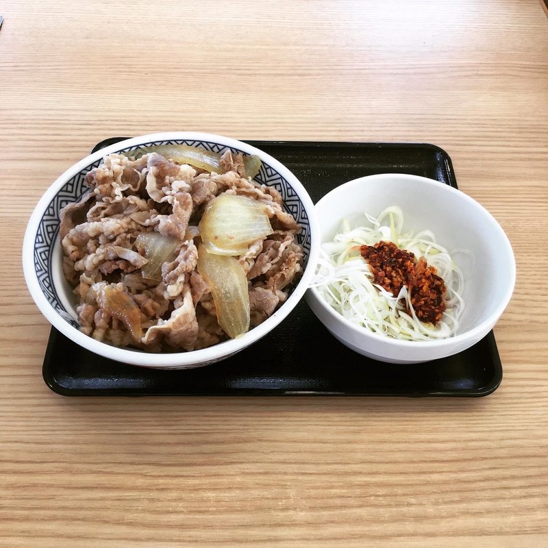 ネギラー油牛丼 大盛(吉野家 小牧岩崎店)