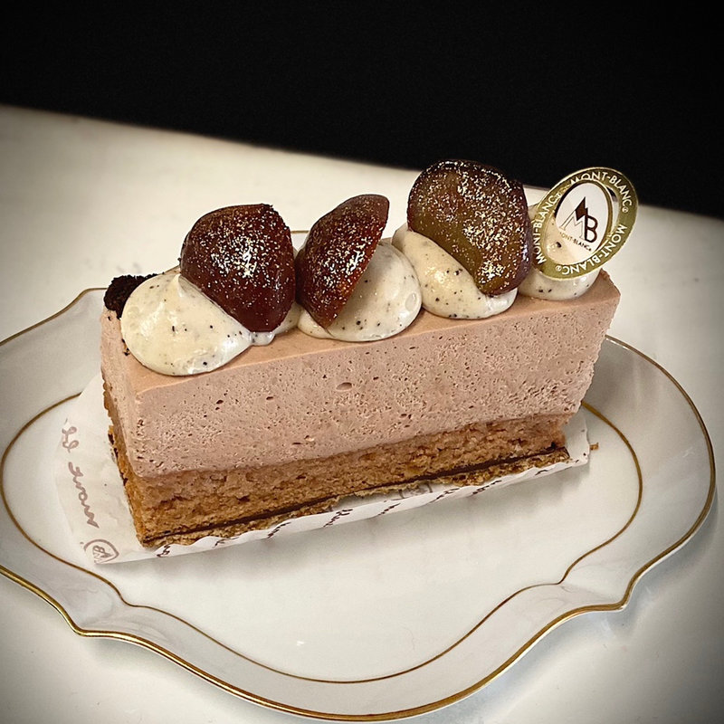 栗とチョコレートのティラミス風(モンブラン)