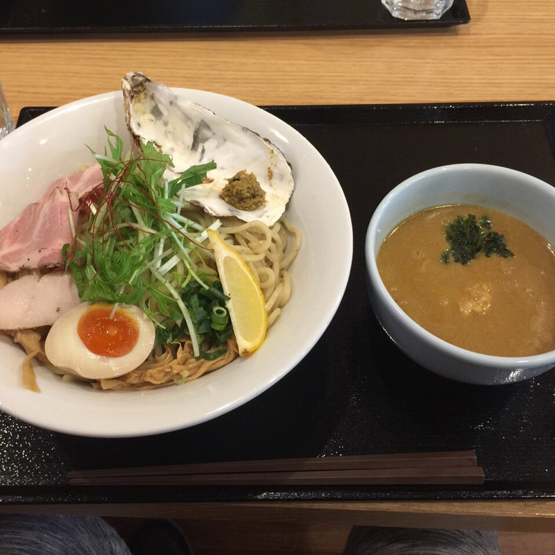 牡蠣つけそば(貝原)