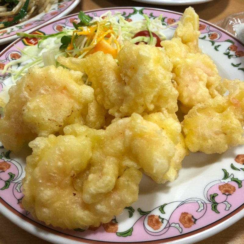 海老の天ぷら(餃子の王将 八田寺店)