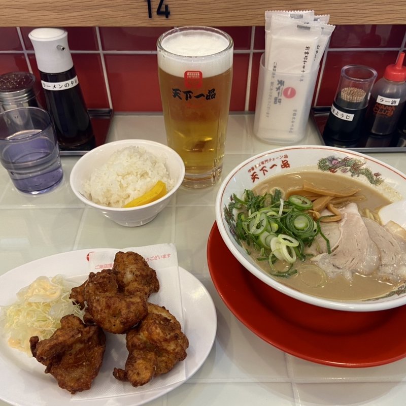 唐揚げ定食(こってり並)(天下一品五条桂店 （てんかいっぴん）)