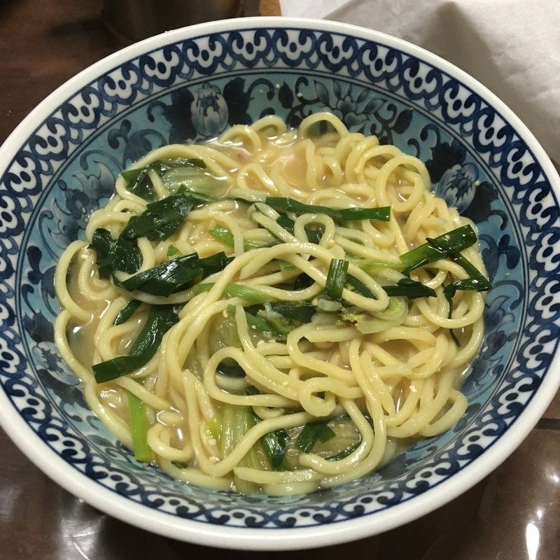 モツ鍋〆ラーメン(創作料理　我家)