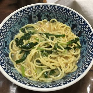モツ鍋〆ラーメン(創作料理　我家)