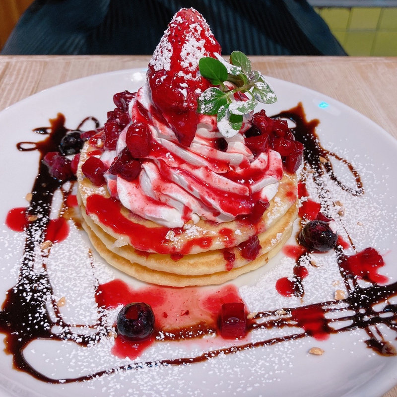 2月限定パンケーキ(ベリーとチョコレート)(eat more SOUP&BREAD)
