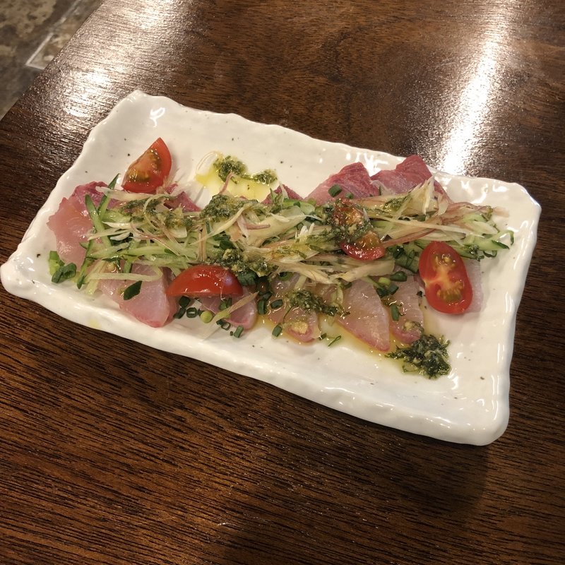 カンパチのカルパッチョ(かすがい)