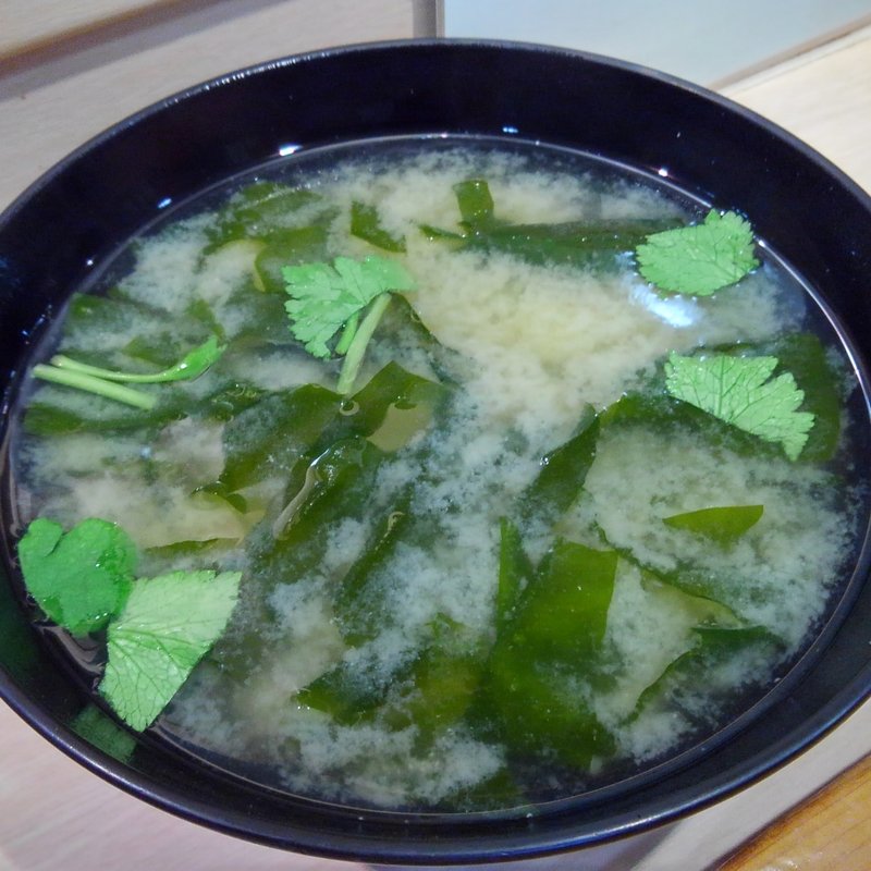 かにのみそ汁(廻転寿司 海鮮)