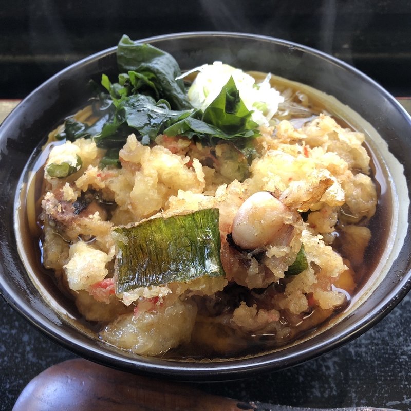 【温】ゲソかき揚そば(きうち)