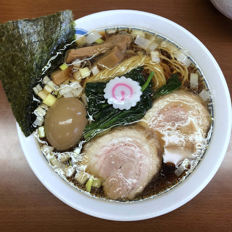 あっさり味玉中華そば並(中華蕎麦 丸め 東久留米店)