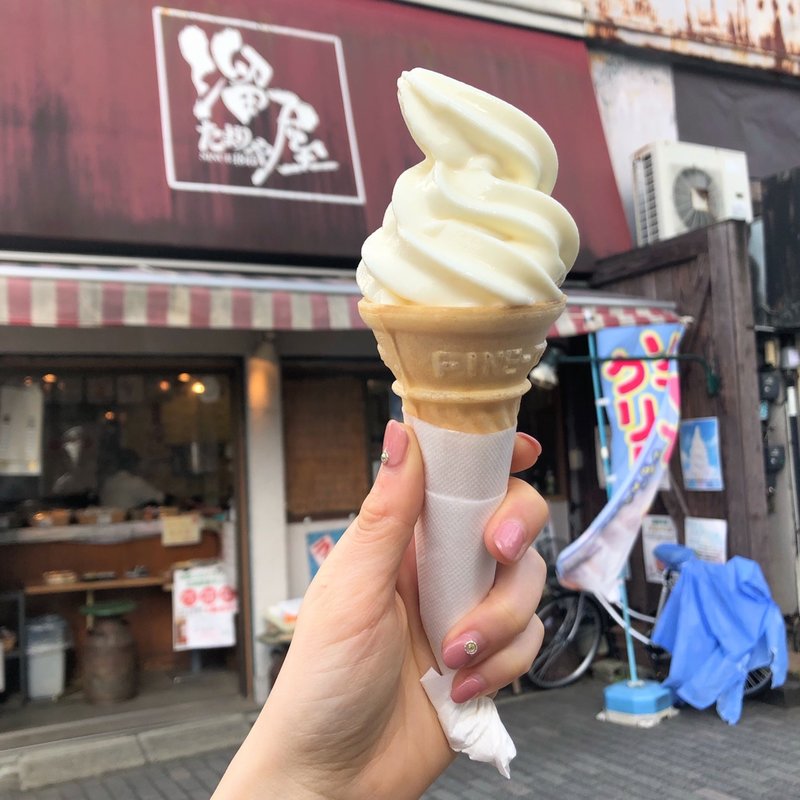 ミルクソフトクリーム(ミルクスタンド溜屋 飯田橋店)
