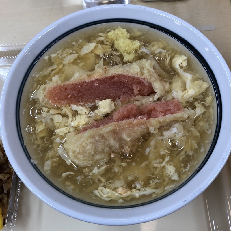 明太子天あんかけうどん(つるまる饂飩 南本町店)