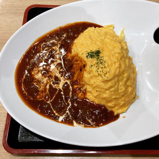 オムライス ～ハヤシソース～(レストランじゅらく 上野駅前店)
