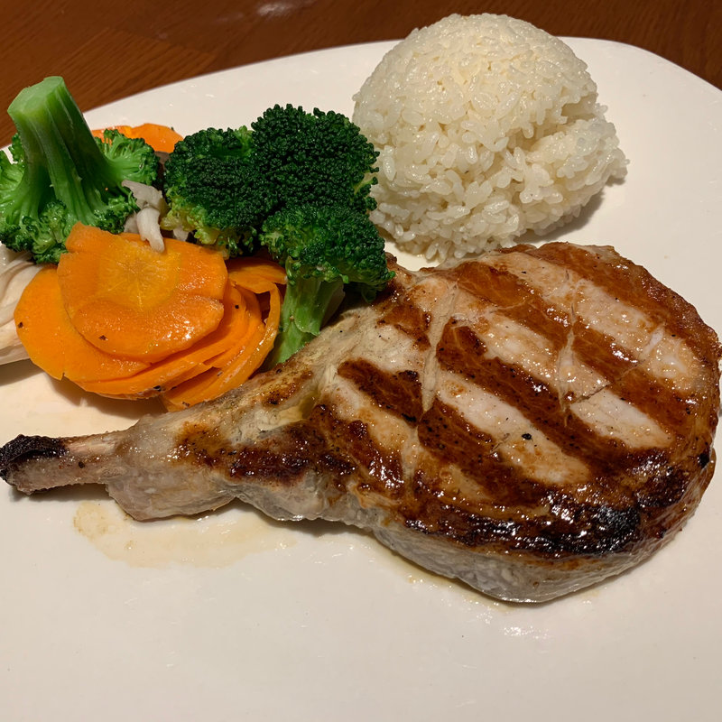 ファイヤーグリル・ポークチョップ(アウトバックステーキハウス 舞浜店)