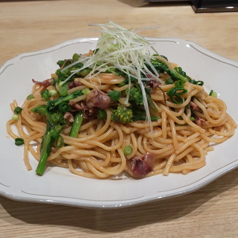 ホタルイカと菜の花のオイルパスタ 大盛り(Comule)