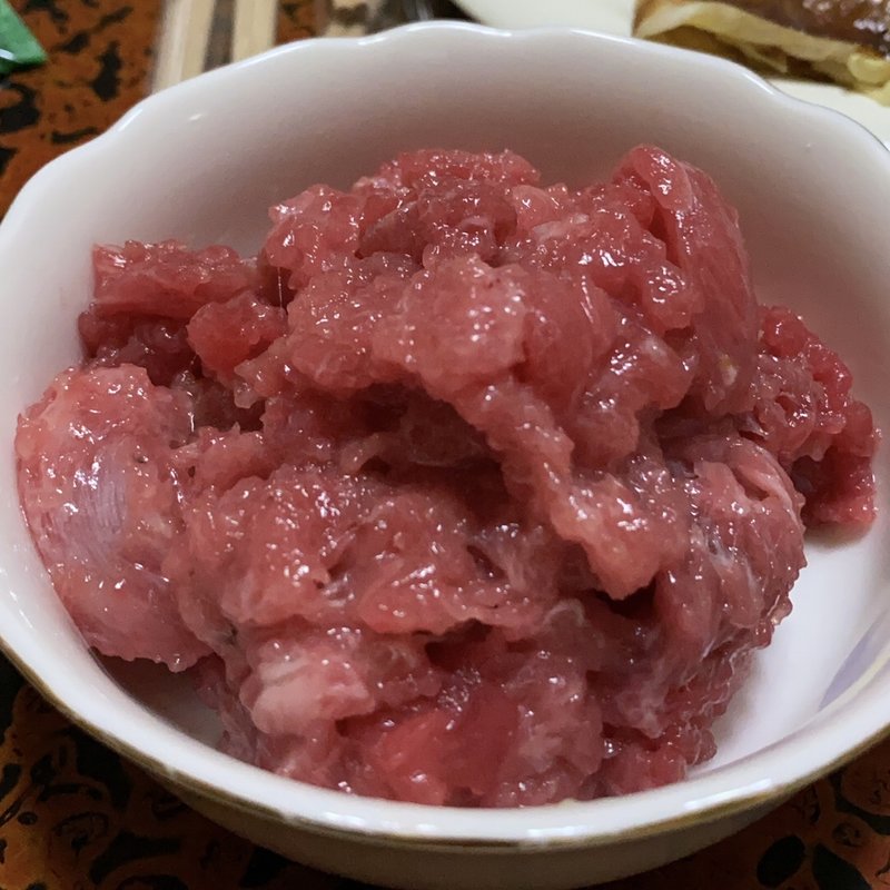 マグロ中落ち(実家)