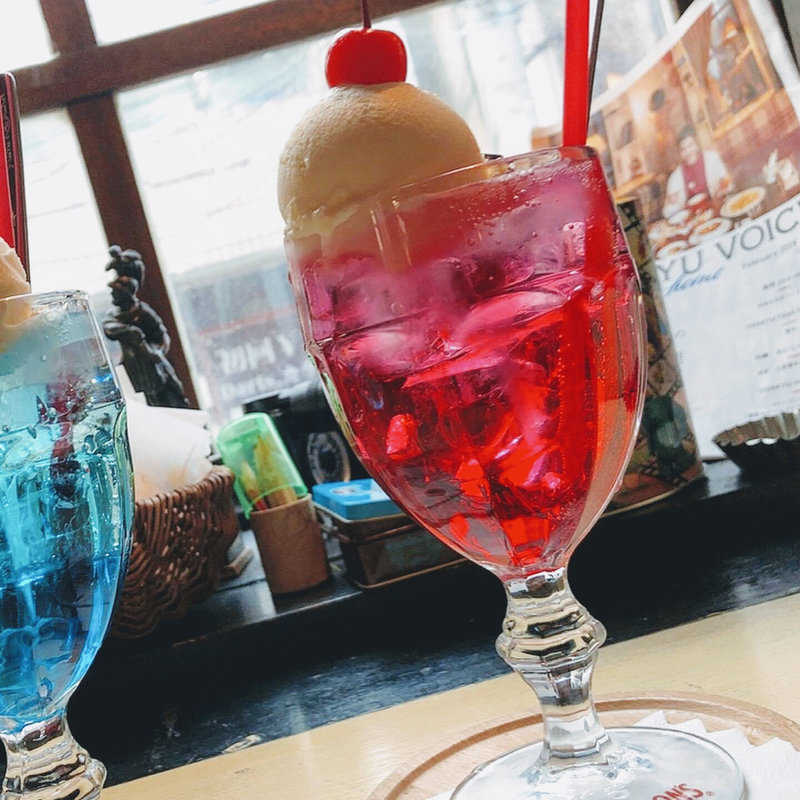 クリームソーダ(ブリキボタン CAFE&DINING)