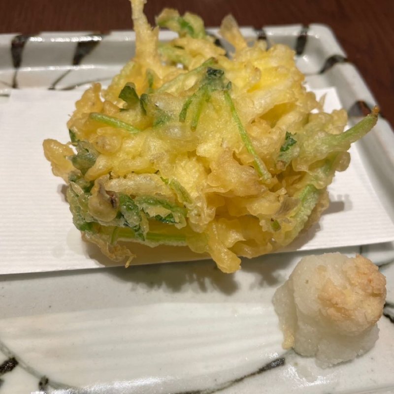 白魚天ぷら(九頭龍蕎麦 ムスブ田町店)