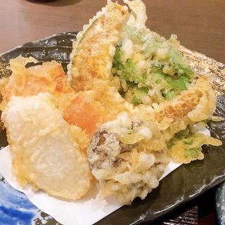 季節の野菜天ざる蕎麦(そじ坊 広島ＮＴＴパセーラ 8F店 )