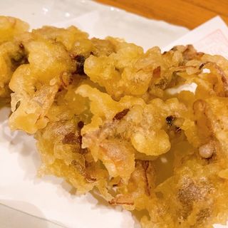 ホタルイカの天ぷら(炭火と魚菜 伝助)