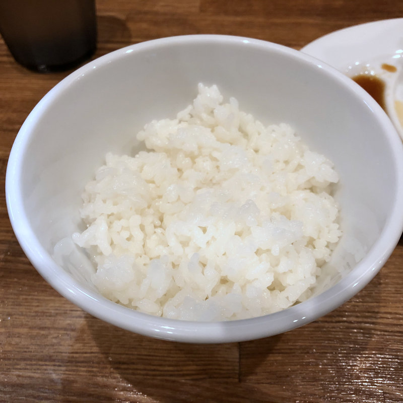 半ごはん(明太子サービス辞退)(麺処　青野)