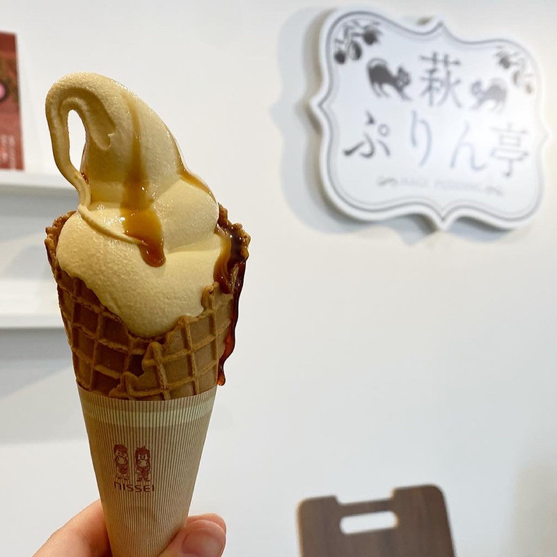 萩ぷりんソフトクリーム(萩ぷりん亭)
