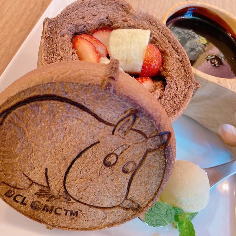 おしりチョコフォンデュ(ムーミンベーカリー&カフェ 東京ドームシティ ラクーア店)