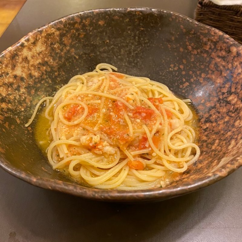 エビとトマトのペペロンチーノ(Libra)