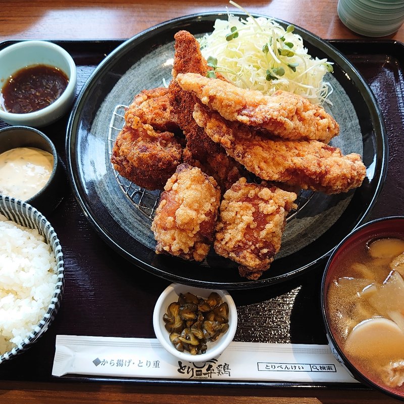 オールスター盛り定食(とり弁鶏)