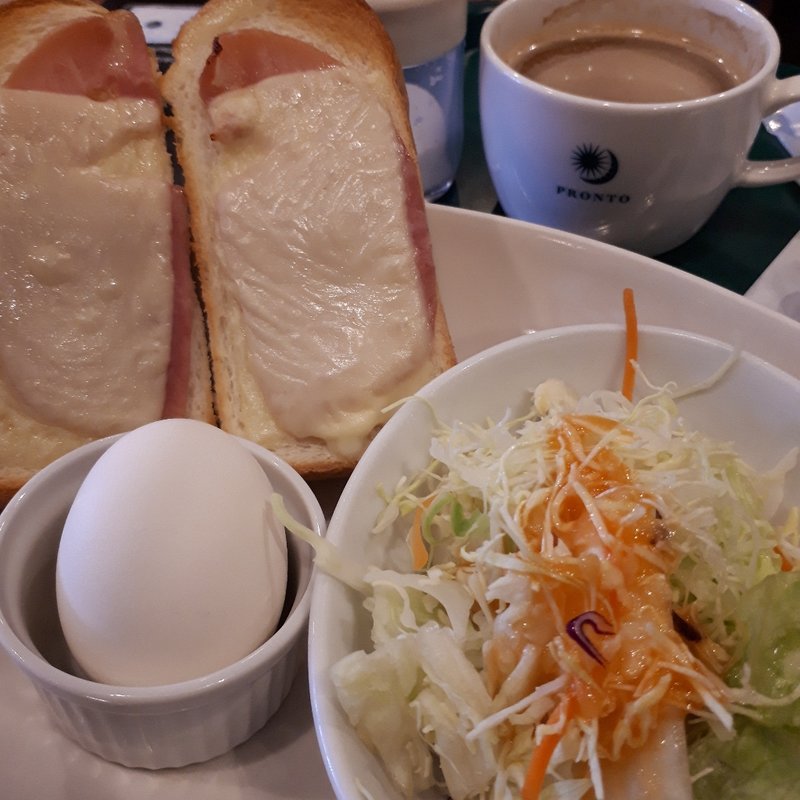 モーニングセットハムチーズ(PRONTO 大塚店)