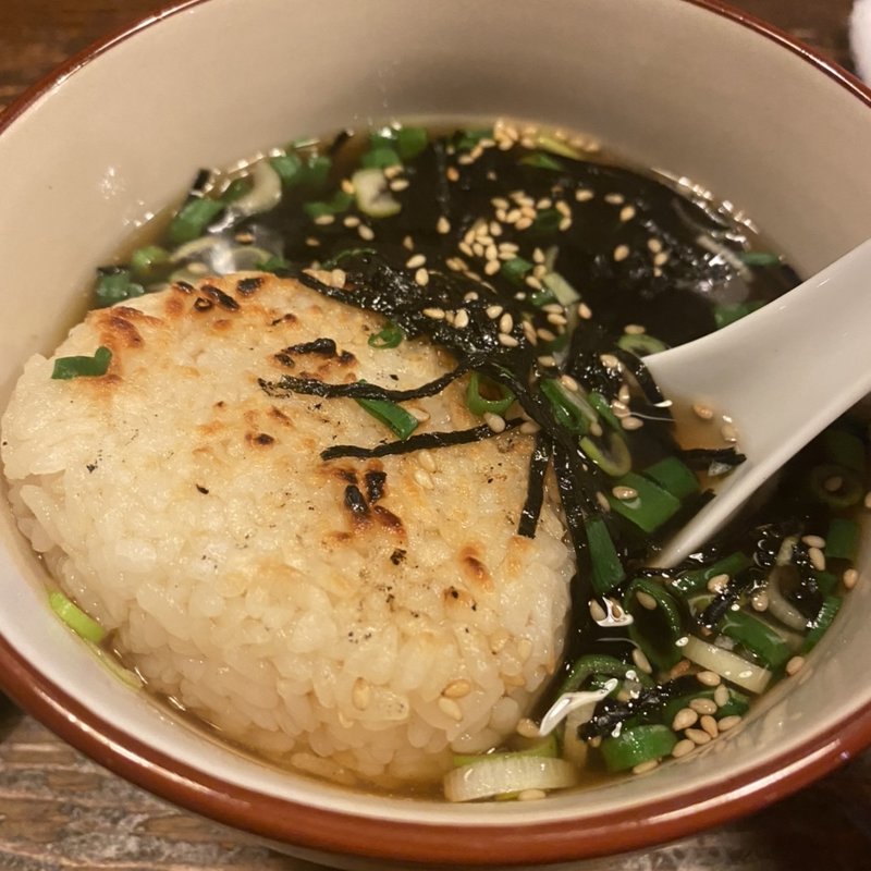 焼きおにぎりお茶漬け(ひかり鶏 麻布十番店)