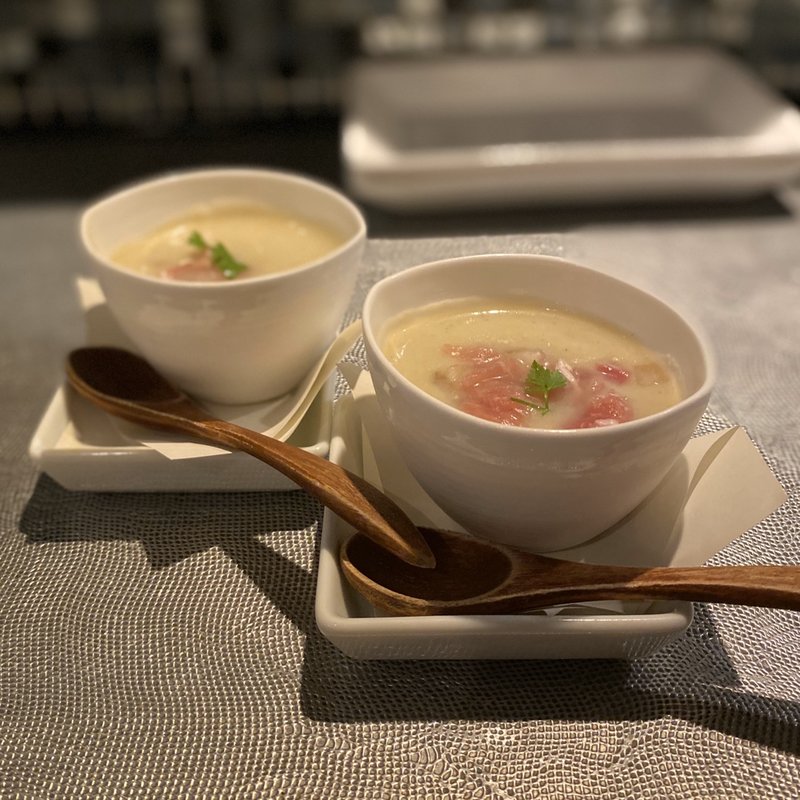 付けだし(焼きナスのポタージュ)(虎鉄 （KOTETSU）)