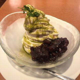 抹茶・あずきソフト(café Ma Maison カフェ マ・メゾン　渋谷109店)