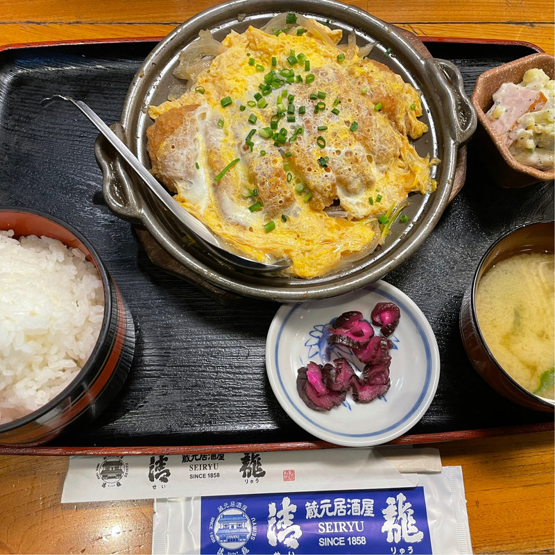 かつ煮定食(蔵元居酒屋 清龍 池袋本店)
