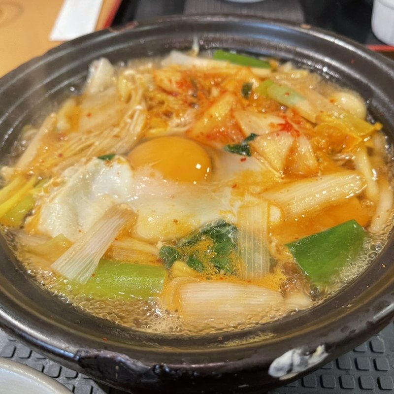 豚キムチ鍋うどん(丸屋)