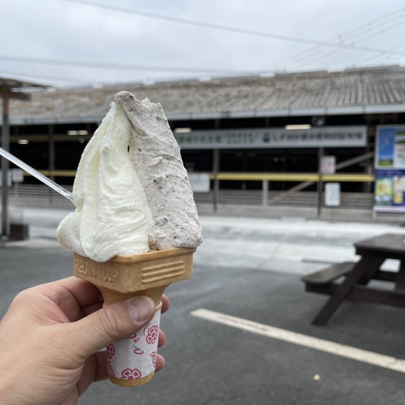 ジャージアイスとチョコチップ(いでぼく　ミルクハウス （MILK HOUSE）)