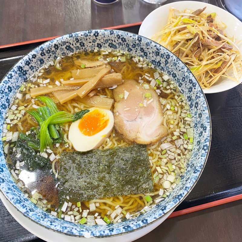 醤油ラーメン　ネギチャーシュー丼セット(かな芽)