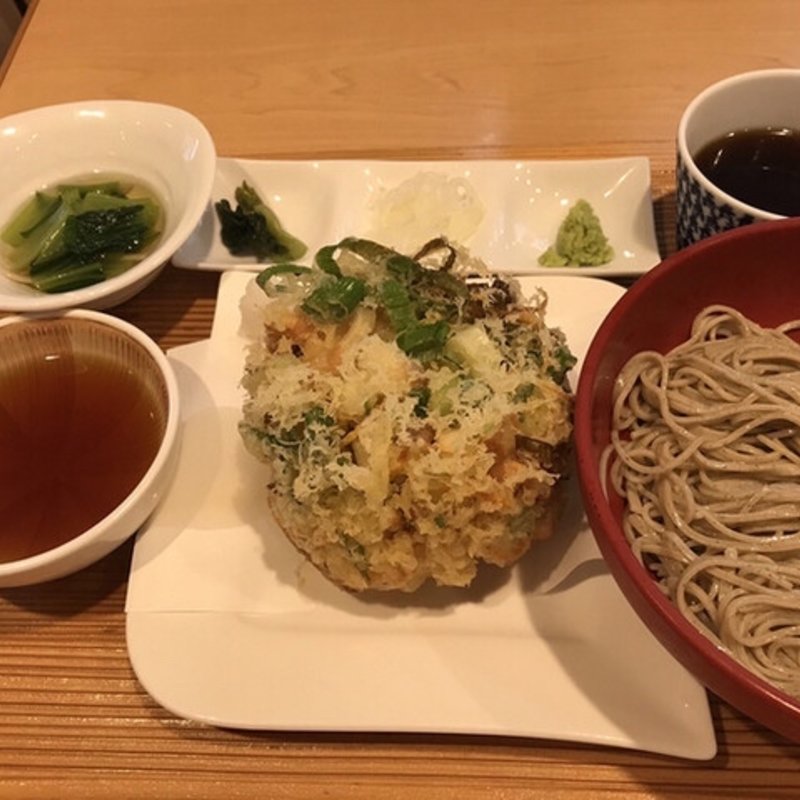 十割舞きのこそばセット(十割舞そば 忠庵)