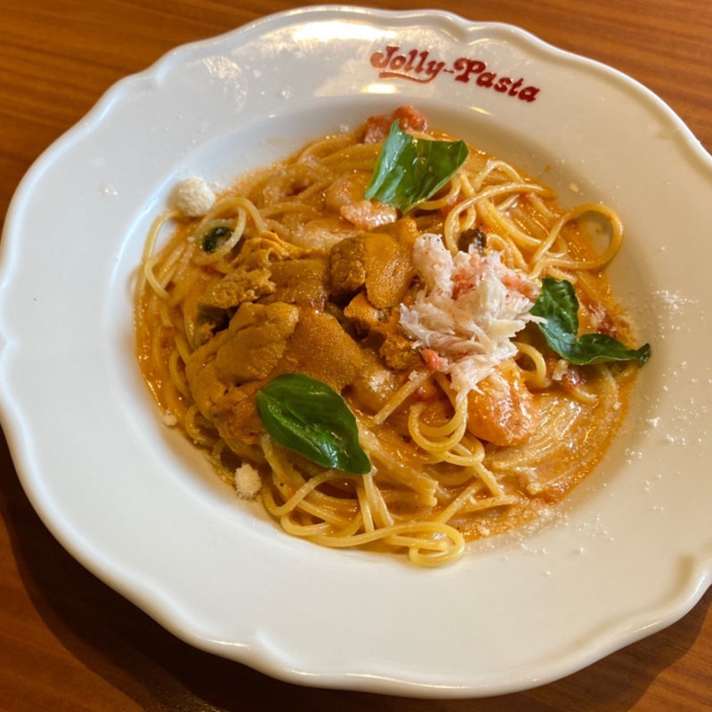 たっぷりウニとズワイ蟹のウニトマトクリーム(ジョリーパスタ 近江大橋店 )