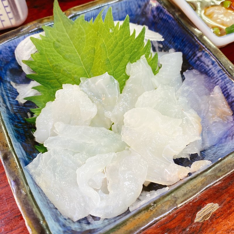 かわはぎ刺身(ふみ)