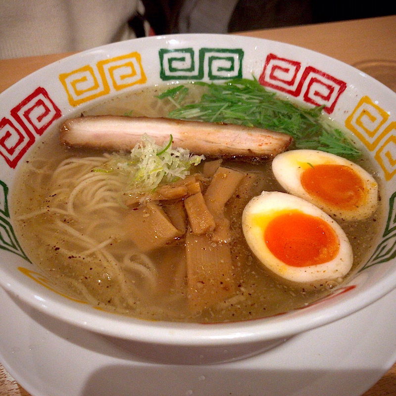 味玉入り中華そば(塩)(ガリデブチュウ)