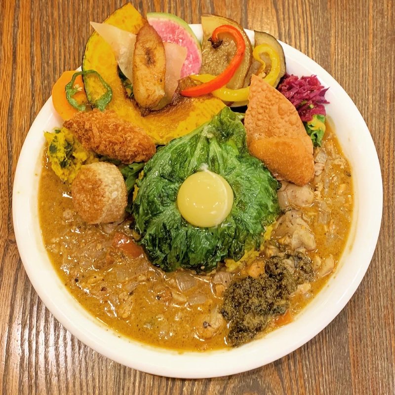 牡蠣と白子アンコウカレー(極哩～GOKURI～)