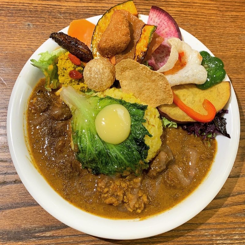 土日限定　真鱈白子とラム肉の梅肉山椒カレー(極哩～GOKURI～)