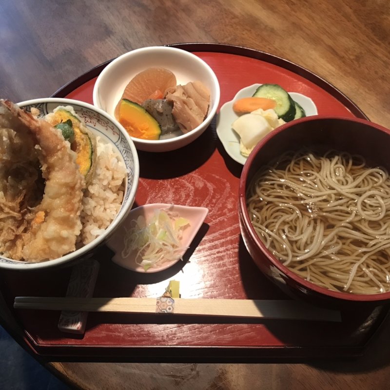 天丼セット(つる家)