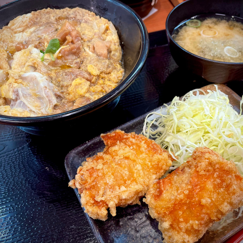 親子丼セット(からやま 学芸大学店)
